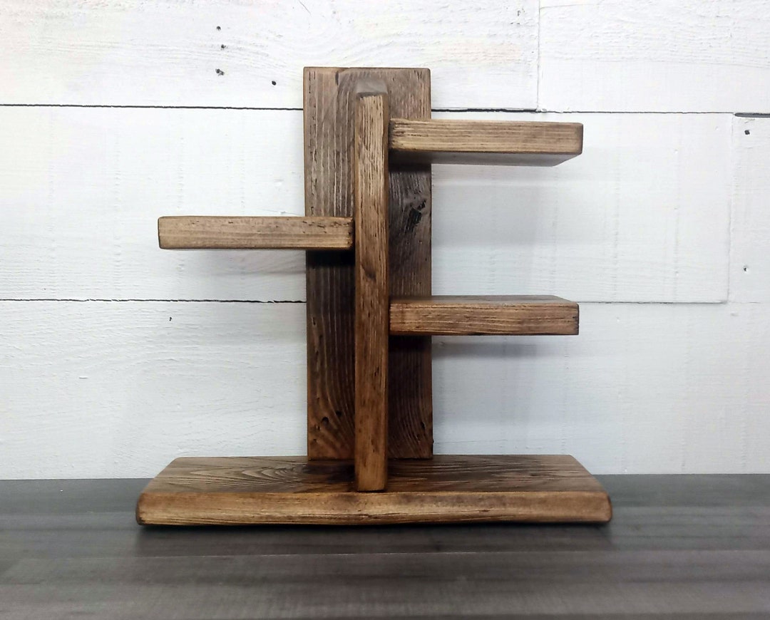 Chunky Tabletop Display Shelf Made From Reclaimed Timber Etsy
