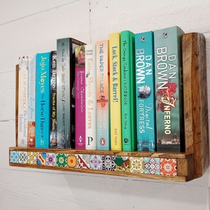 Custom Wall-mounted Book Rack - You Choose Length and Colour - Etsy