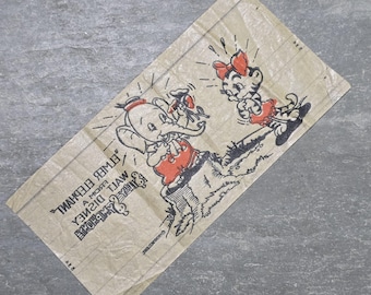 1938 Walt Disney Enterprises Silly Symphony Jitterprint Transfer Elmer Elephant