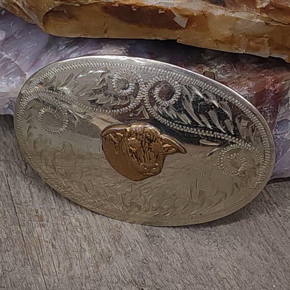 Western Belt Buckle Irvine & Jachens Vtg Irvine Jachens Comstock Silver Cowboy Cowgirl Horse Head  main image 2
