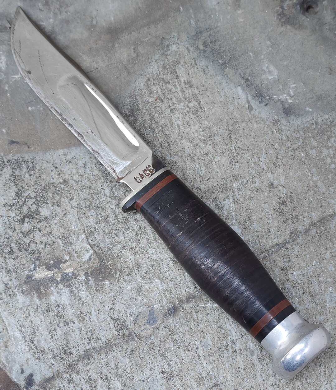 Vintage Midcentury Case Hunting Knife & Sheath Stacked Etsy