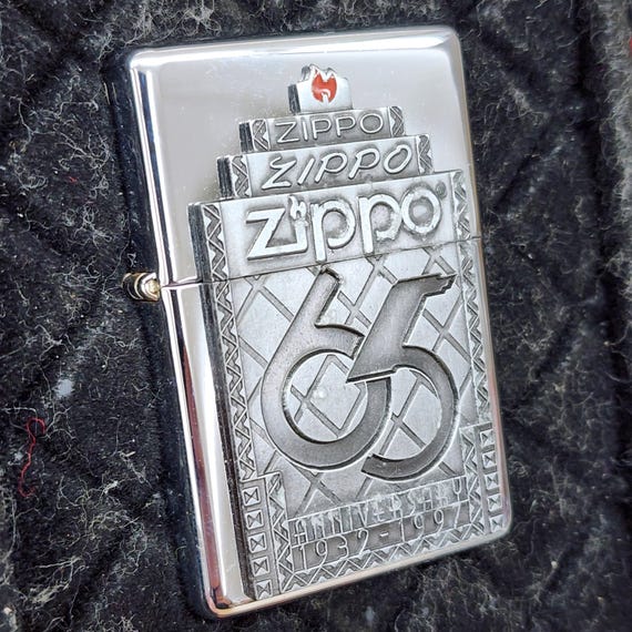 1997 Vintage 65th Anniversary Zippo Cigarette Lighter Unfired in