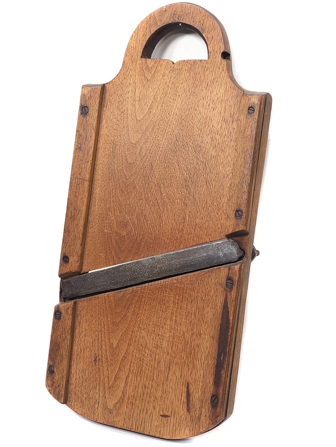 Antique Wooden Sauerkraut Slaw Cutter Vegetable Slicer Board Etsy