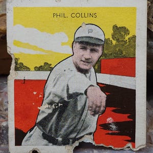 Phil Collins Jolley 1933 Tattoo Orbit Chewing Gum Baseball Card Phillies image 1