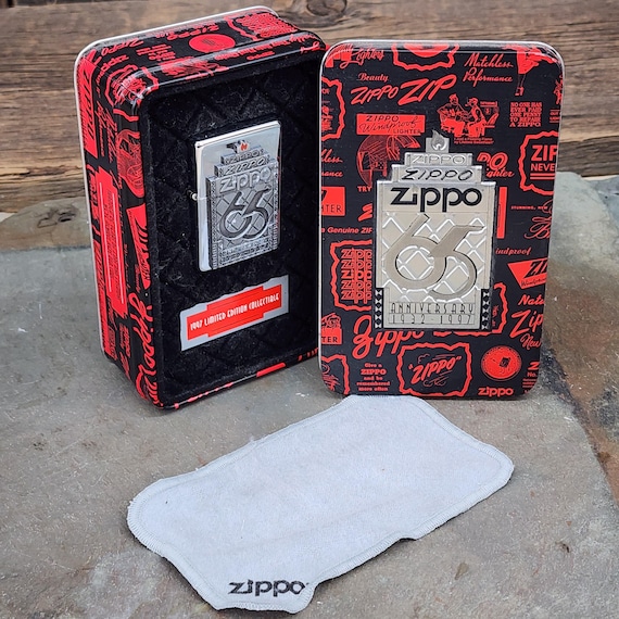 1997 Vintage 65th Anniversary Zippo Cigarette Lighter Unfired in