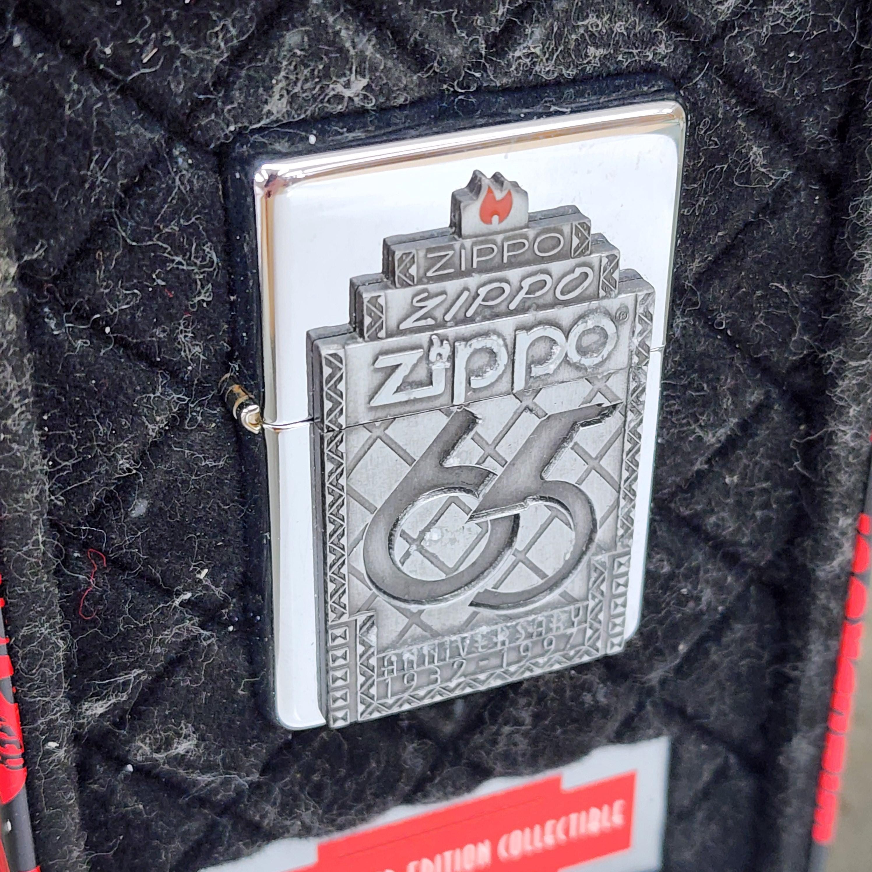 1997 Vintage 65th Anniversary Zippo Cigarette Lighter Unfired in