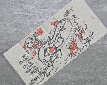 1938 Walt Disney Enterprises Silly Symphony Jitterprint Transfer Tortuga y liebre