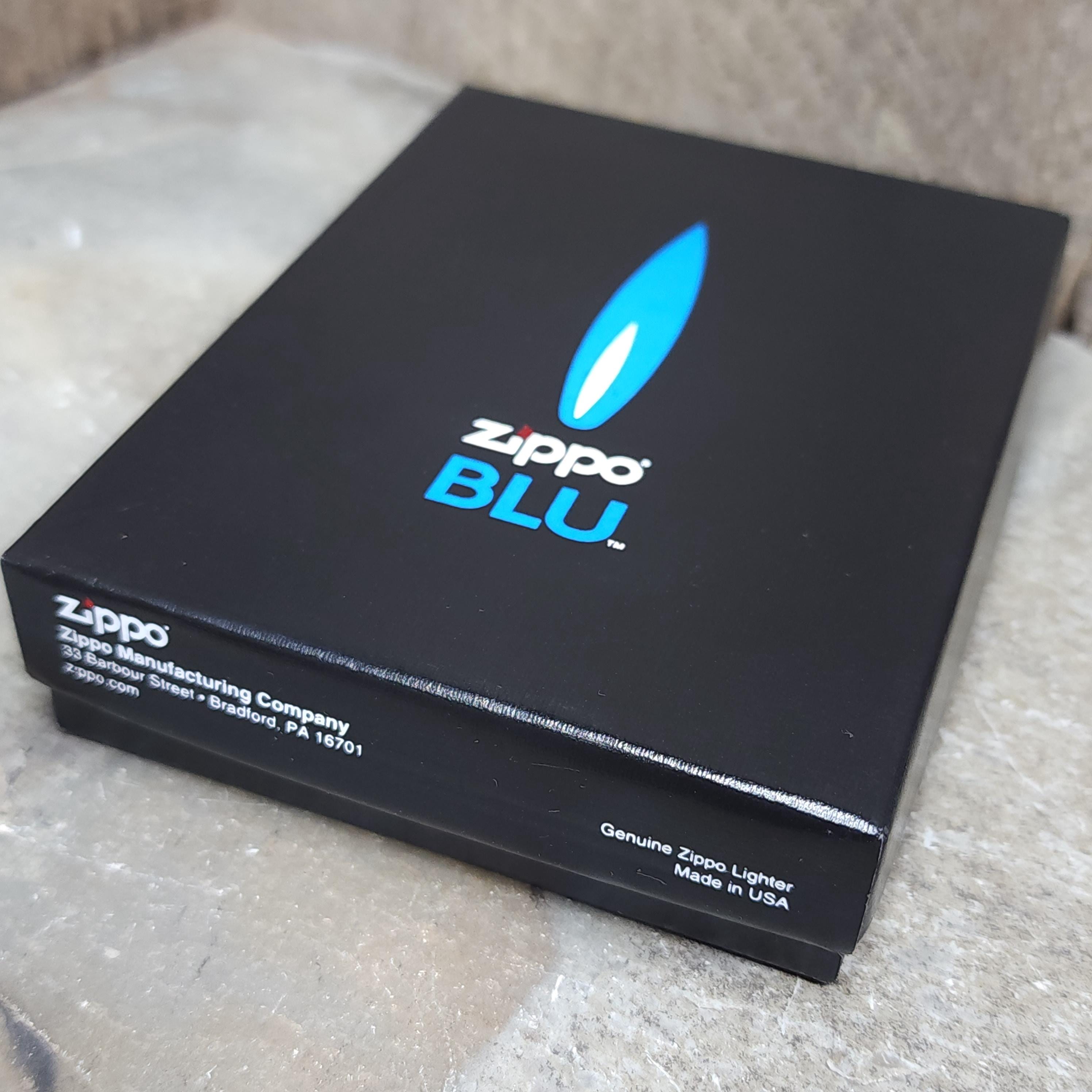 NOS Vintage Zippo Blu Butane Fuel Cigarette Lighter Unused
