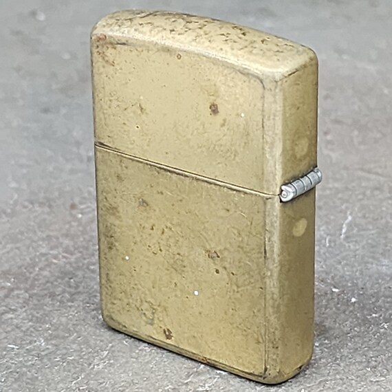 insignia cigarette lighter 1992 Brass Cased Zippo Cigarette Lighter Military Insignia Style Graphics  Cougar