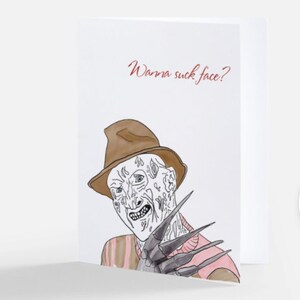 Tarjeta de San Valentín Freddy Kruger