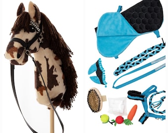 Cheval de loisir pie 1 + accessoires