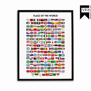 2022 Men's World Cup Country Name and Flags Paper Chain