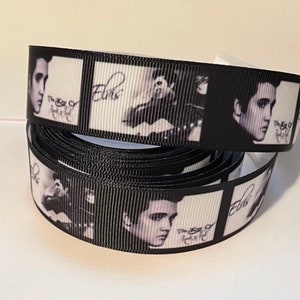 1" Elvis Presley Grosgrain Ribbon by the Yard