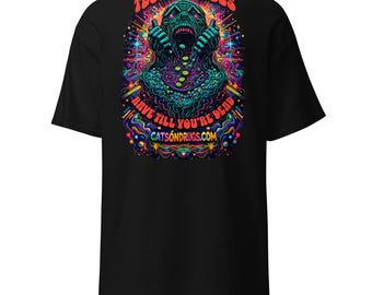 Rave Outfit | Rave T-Shirt | Techno Vibes Tee | CATSONDRUGS.COM | Techno T-Shirt | Rave Wear | Rave Clothing | Rave Fashion | Techno Wear