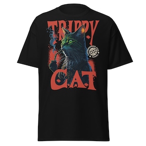 Psychedelic Outfit | Psychedelic T-Shirt | Trippy Cat | CATSONDRUGS.COM | Trippy T-Shirt | Psychedelic Wear | Psychedelic Clothing