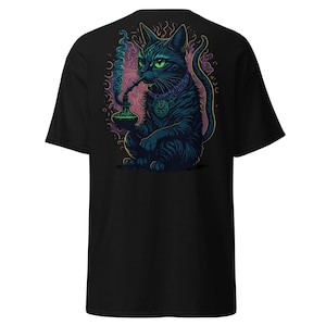 Psychedelic Outfit | Psychedelic T-Shirt | Trippy Shisha Cat | CATSONDRUGS.COM | Trippy T-Shirt | Psychedelic Wear | Psychedelic Clothing
