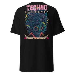 Techno Outfit | Rave Shirt |  Techno Wanderer T-Shirt | CATSONDRUGS.COM | Techno T-Shirt | Rave Wear | Rave Clothing | Rave Fashion