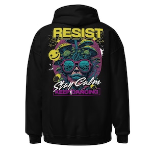 Rave Outfit | Rave Hoodie | Keep Dancing | CATSONDRUGS.COM | Techno Hoodie | Rave Wear | Rave Clothing | Rave Fashion | Techno Outfit