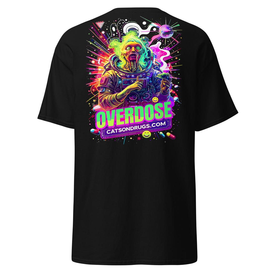 Polyester Rave Shirts Rave Outfit | Rave T-shirt | Overdose Organism | CATSONDRUGS.COM ...