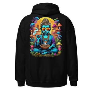 Psychedelic Outfit | Psychedelic Hoodie | Psy DJ Buddha | CATSONDRUGS.COM | Techno Hoodie | Psychedelic Wear | Psychedelic Clothing