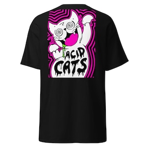 Acid T-Shirt | Acid Wear | Psychedelic Acid Cat | CATSONDRUGS.COM | Acid Streetwear | Acid Outfit | Acid Fashion | Acid Merch