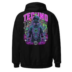 Rave Outfit | Rave Hoodie | Techno Player | CATSONDRUGS.COM | Techno Hoodie | Rave Wear | Rave Clothing | Rave Fashion | Techno Wear