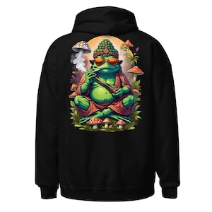 Psychedelic Outfit | Psychedelic Hoodie | Psychedelic Frog | CATSONDRUGS.COM | Techno Hoodie | Psychedelic Wear | Psychedelic Clothing