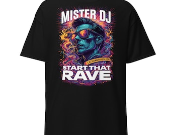 Rave Outfit | Rave T-Shirt | Mr DJ T-Shirt | CATSONDRUGS.COM | Techno T-Shirt | Rave Wear | Rave Clothing | Rave Fashion | Techno Wear