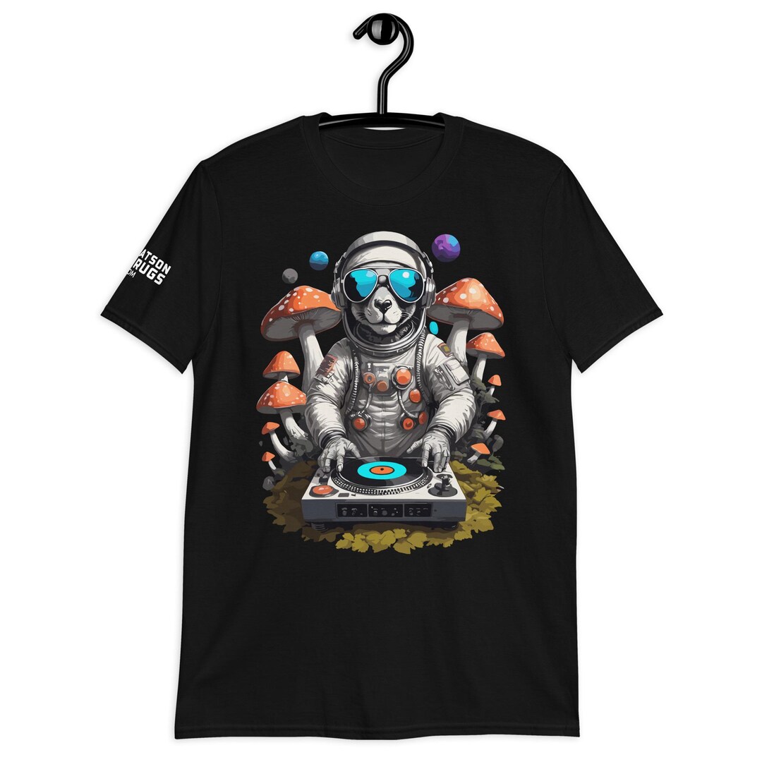 Rave Outfit Rave T-shirt Space Astronaut CATSONDRUGS.COM Techno T-shirt ...
