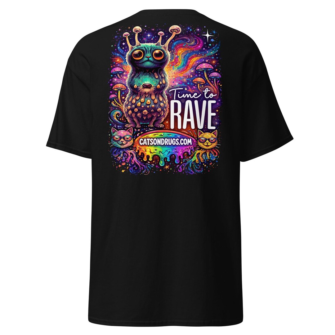 Rave Outfit | Rave T-shirt | Time to Rave | CATSONDRUGS.COM | Techno T ...