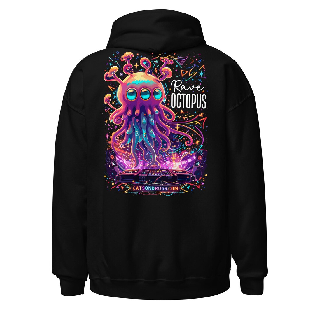 Rave Outfit | Rave Hoodie | Rave Octopus Hoodie | CATSONDRUGS.COM ...