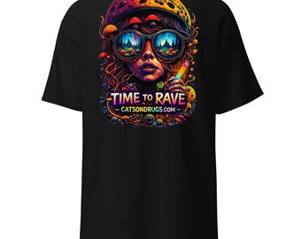 Rave Outfit | Rave T-Shirt | Time to Rave Organism | CATSONDRUGS.COM | Techno Shirt | Rave Wear | Rave Clothing | Rave Fashion | Techno Wear