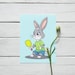 Easter Bunny Pickleball PNG, Cartoon Pickleball Rabbit Clipart | Easter ...