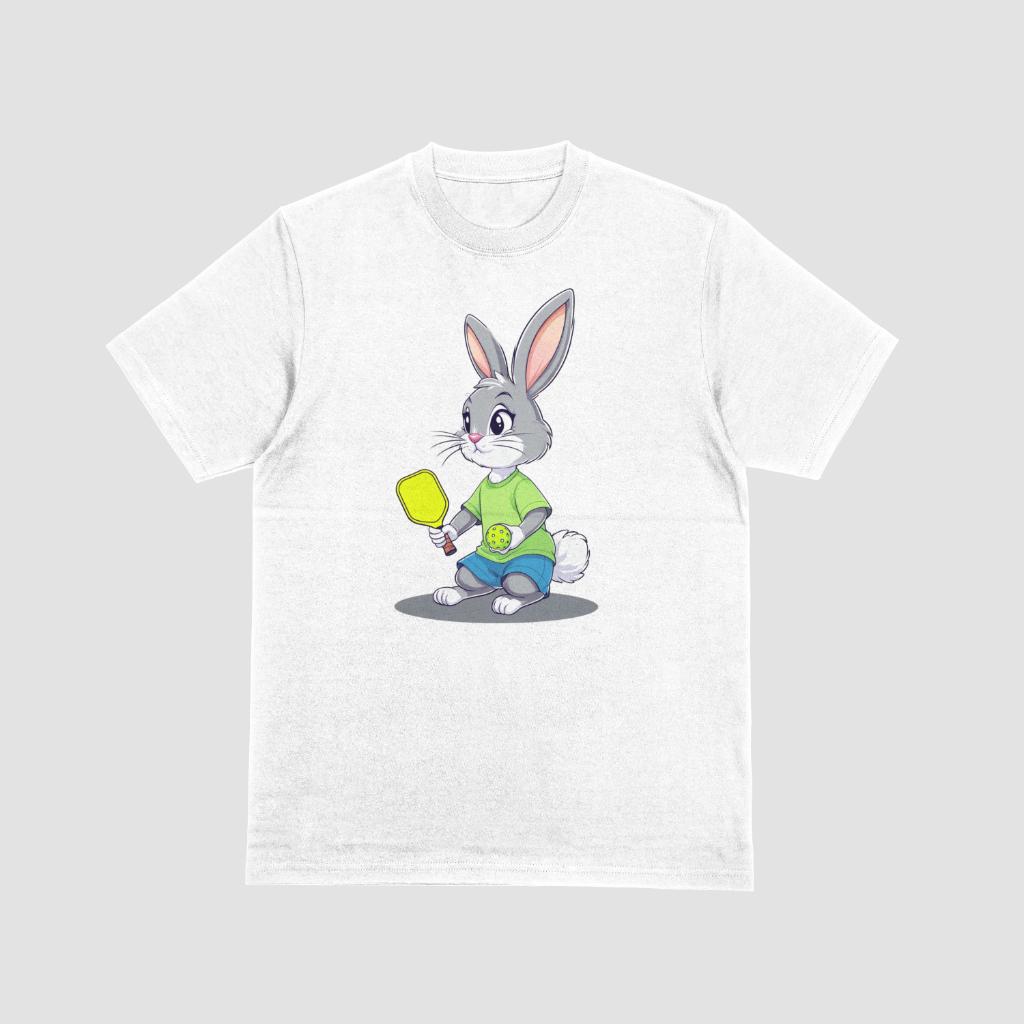 Easter Bunny Pickleball PNG, Cartoon Pickleball Rabbit Clipart | Easter ...