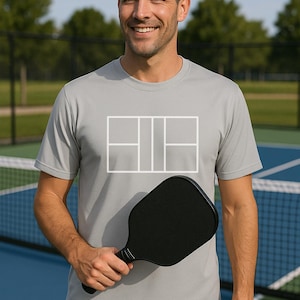 Pickleball Shirt, Moisture Wicking Sports Apparel, Pickleball Player Gift, Father&#39;s Day Gift, Pickleball Court, Athletic Tee for Him and Her