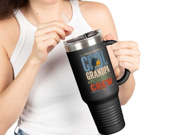 Coole Opa Pickleball Crew Reisebecher | 40 Unzen Thermobecher | Geschenkidee für Großvater