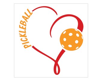 Pickleball Decal, Pickleball Sticker for Water bottle, Waterproof Pickleball Sticker, Pickleball Car Decal, Pickleball Auto Decal