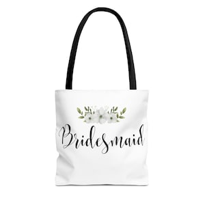 Brautjungfer Einkaufstasche, Hochzeitstag Essentials Tasche, Notfall Kit Tasche, Brautparty Tote, Trauzeugin Geschenk