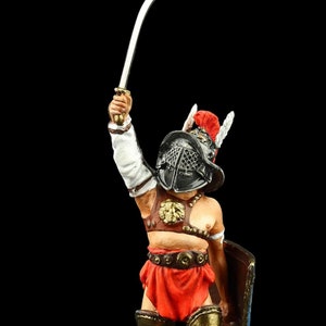 Tennsoldat Samlarfigur Romersk Gladiator Murmillo 54 mm Antikens Rom