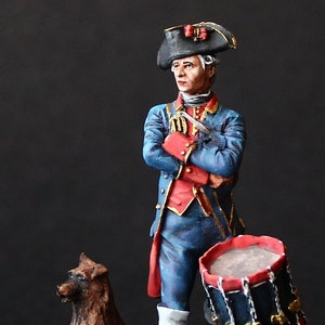 Tin soldier Collectible Soria Regiment Drum, Pensacola - Florida 1781 54 mm European Wars