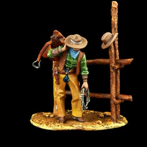 Tin soldier Collectible Cowboy  54 mm Old West: Cowboys and Trappers