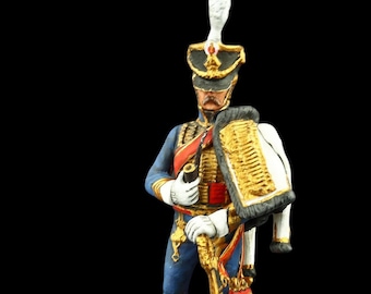 Tin soldier Collectible Officer of the 5th Hussar Regiment  54 mm Napoleonic Wars