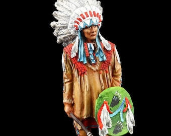 Tennsoldat Samlarfigur Sioux Krigare 54 mm Amerikanska Urfolk
