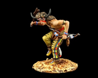 Blechsoldat Sammlerstück Buffalo Dancer 54 mm American Natives