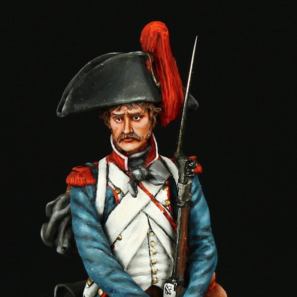Tin soldier Museum (TOP) Napoleonic French Revolutionary Grenadier, 1796-1805 75 mm  Napoleonic Wars