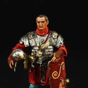 Soldado de chumbo Colecionável Evocatus, Guerras Marcomannicas, 170 d.C. 54 mm Roma Antiga