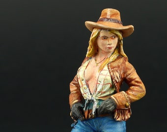 Tin soldier Collectible Rodeo Girl  54 mm Old West: Cowboys and Trappers