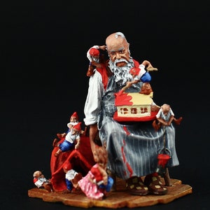 Tin soldier Santa&#39;s Rest 54 mm A Wonderful World Series