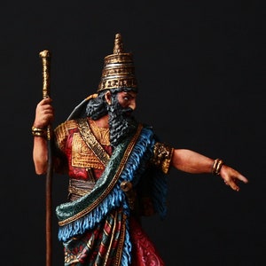 Tin soldier Museum (TOP) Sargon II, Assyrian King, 722-705 B.C.  54 mm Antique World: Assyria