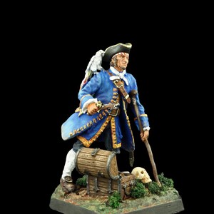 Tin soldier Collectible Pirate Long John Silver &quot;Treasure Island&quot; 54 mm New World, Prates and Corsairs